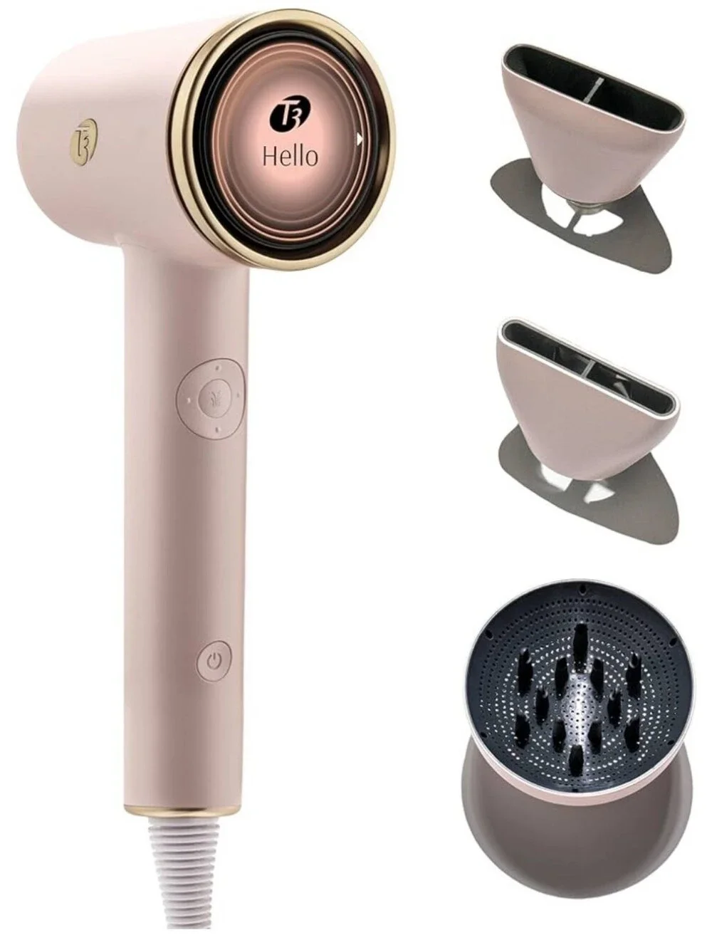 T3 FIRE! NIB! The Aire IQ Intelligent Hair Dryer in Satin Blush. R2S!